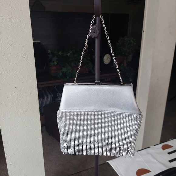 Chainmail Crystal Purse Classical Rhinestone/Imitation Stones Clutch Sparkly - Picture 1 of 10